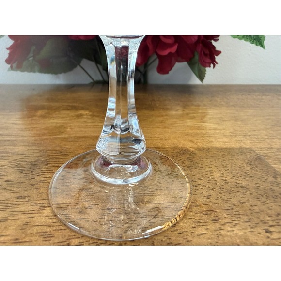 JG Durand Cristal d'Arques Pompadour Vintage Cut Crystal Wine Glass MCM Barware - Picture 5 of 7